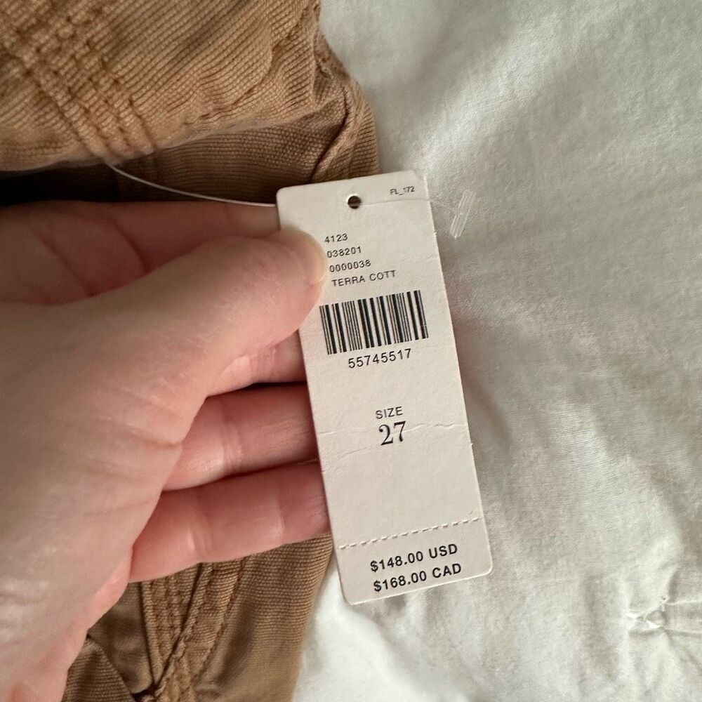 Anthropologie Women’s Terra Cotta 27 The Wanderer Embroidered Utility Pant NWT - Picture 6 of 8